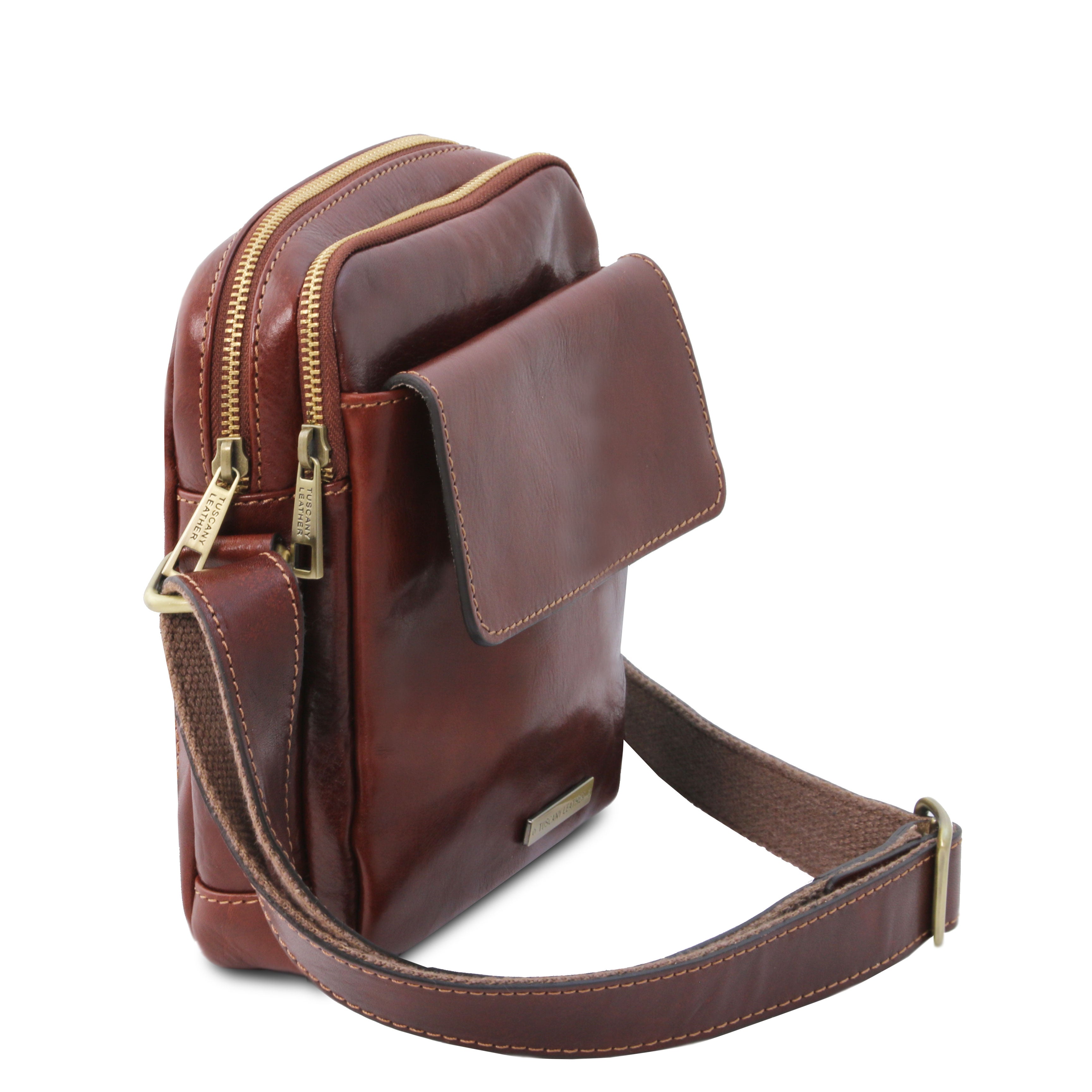 Leren crossbody tas heren sale