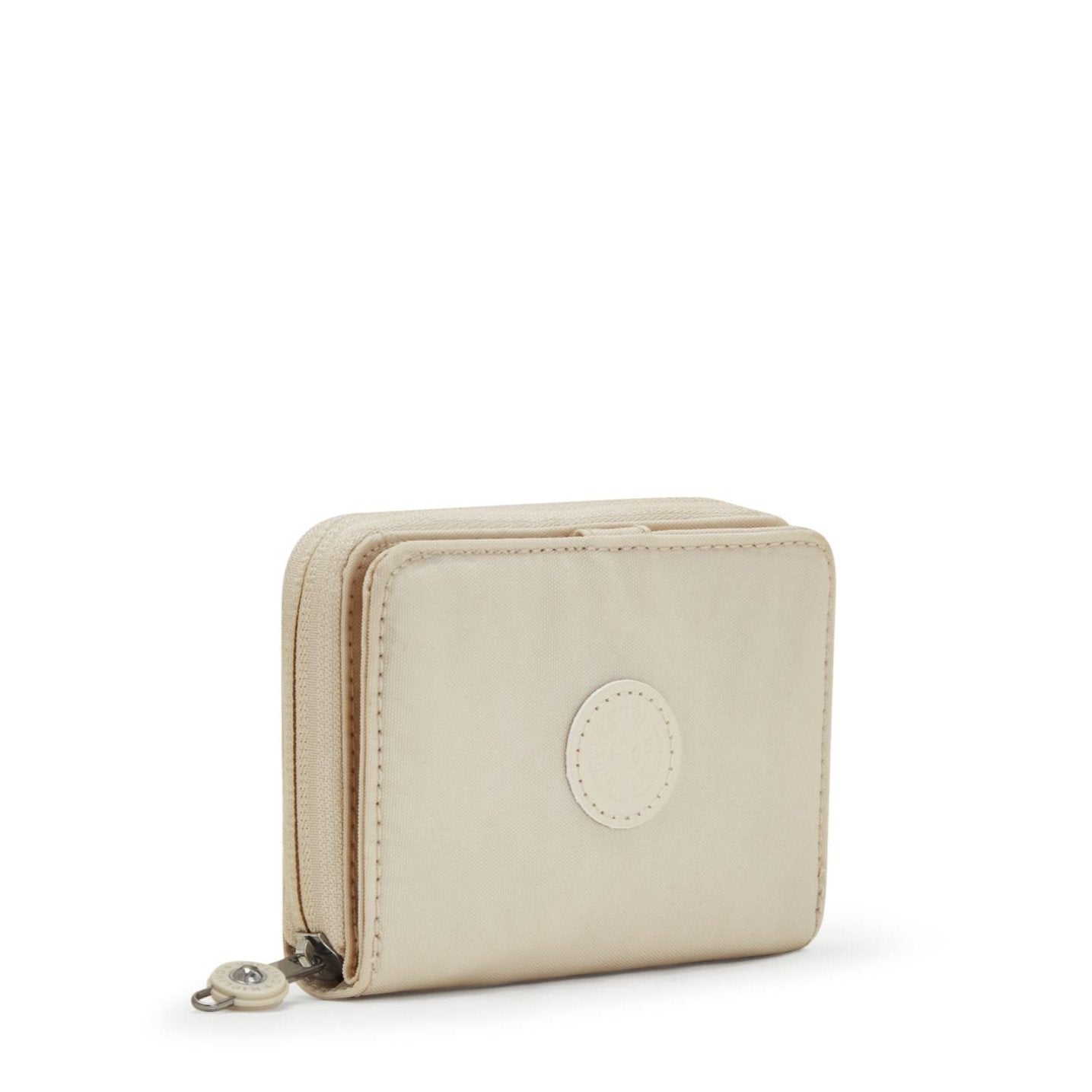 Kipling portemonnee Polyamide MONEY LOVE beige zijkant