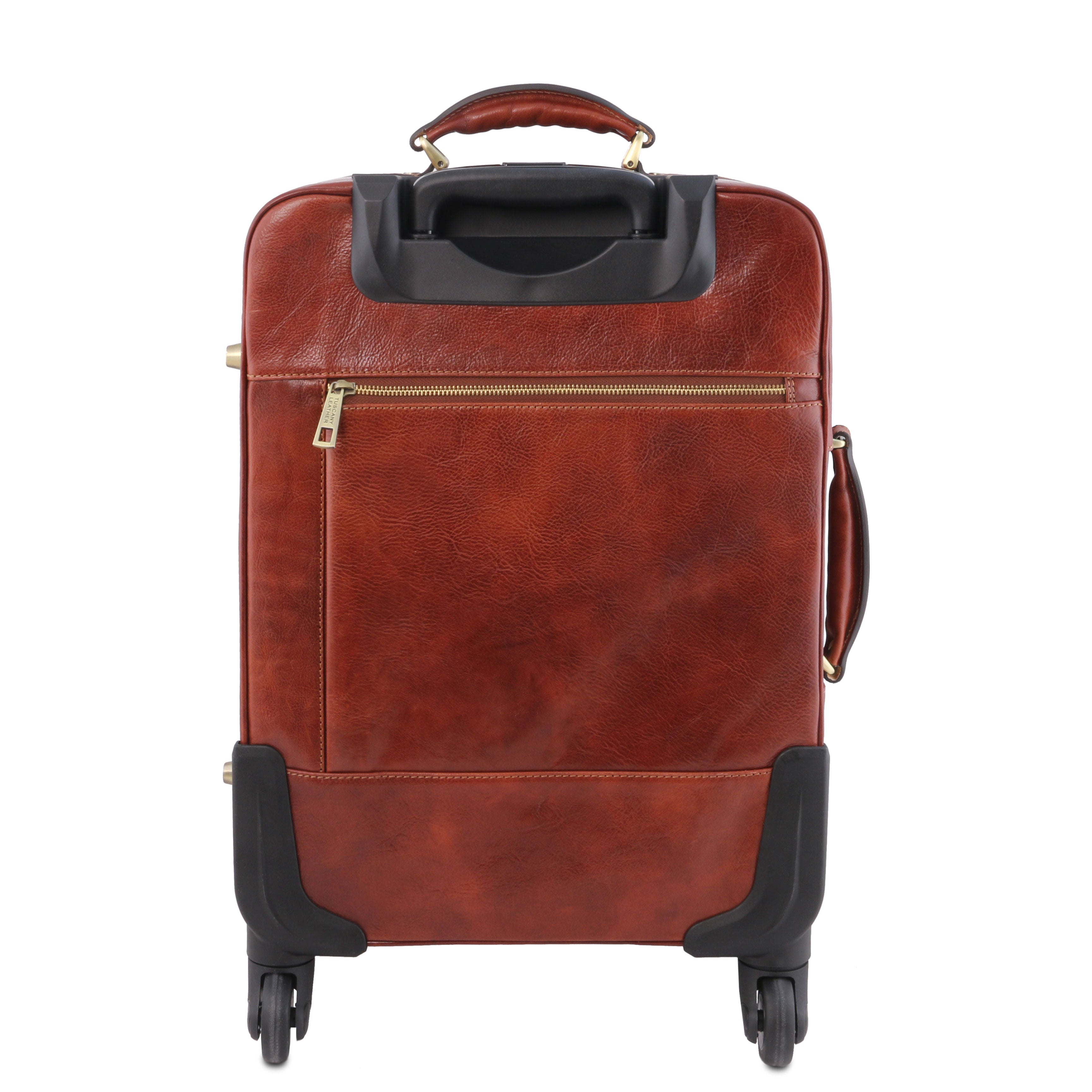 Leather trolley on sale bag